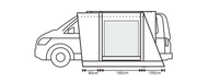 Outdoor Revolution Cayman Curl Air Low Driveaway Awning floorplan 2