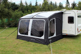 Outdoor Revolution Eclipse Pro 330 Inflatable Caravan Awning side view with all doors closed