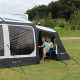 Outdoor Revolution Eclipse Pro Annexe outside side view showing doorway open