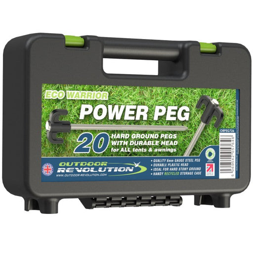 Outdoor Revolution Eco Warrior Power Pegs X20 - Boxed