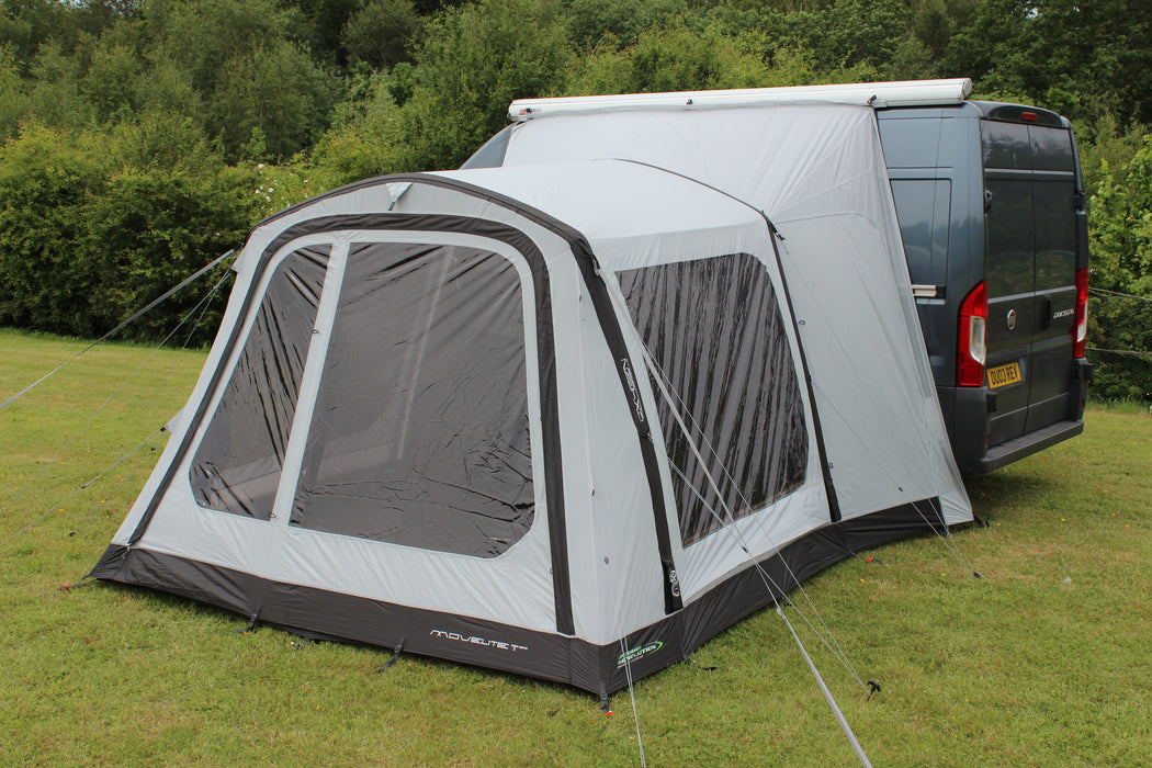 Outdoor Revolution Movelite T2R Low - Inflatable Drive Away Awning - raised height image of awning 