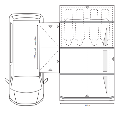 Outdoor Revolution Movelite T4E Mid - Drive Away Awning layout image