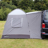 Outdoor Revolution Outhouse Handi Mid Driveaway Awning side view showing attached to van