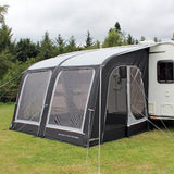 Outdoor Revolution Sportlite Air 320 side view with mesh fly screen door shown