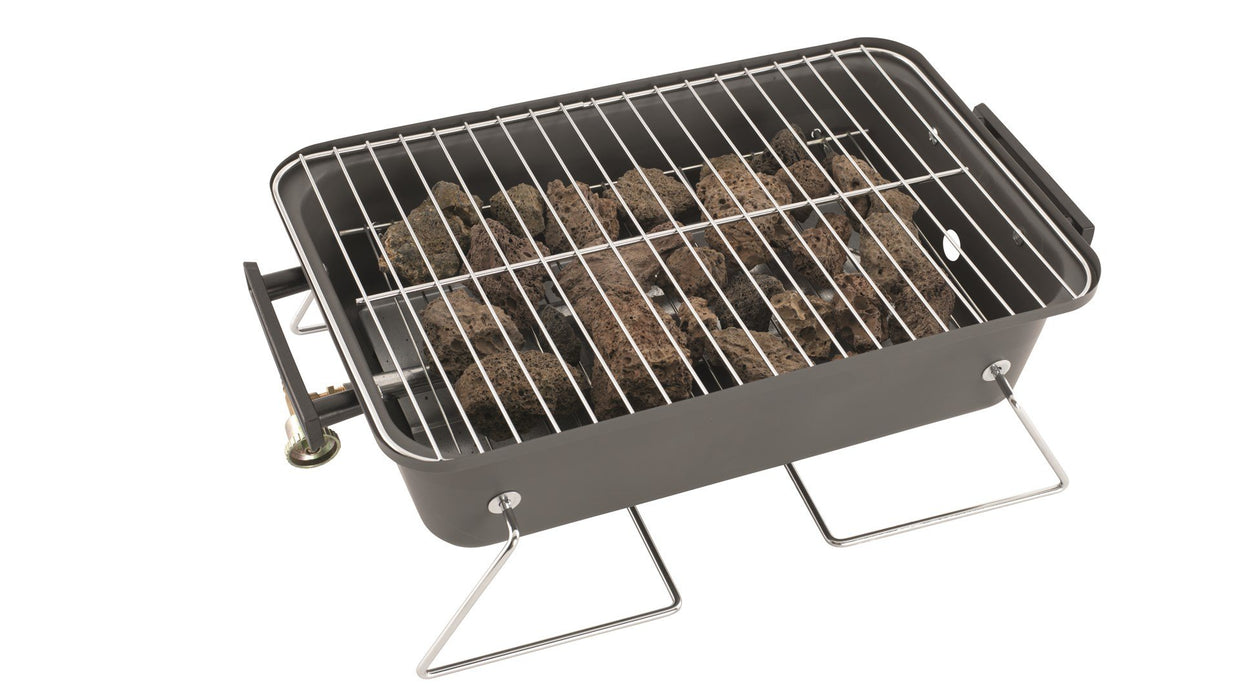 Outwell Asado Gas BBQ - grill with lid off 