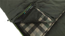 Outwell Camper Lux Double Sleeping Bag - Forest Green feature image of interior