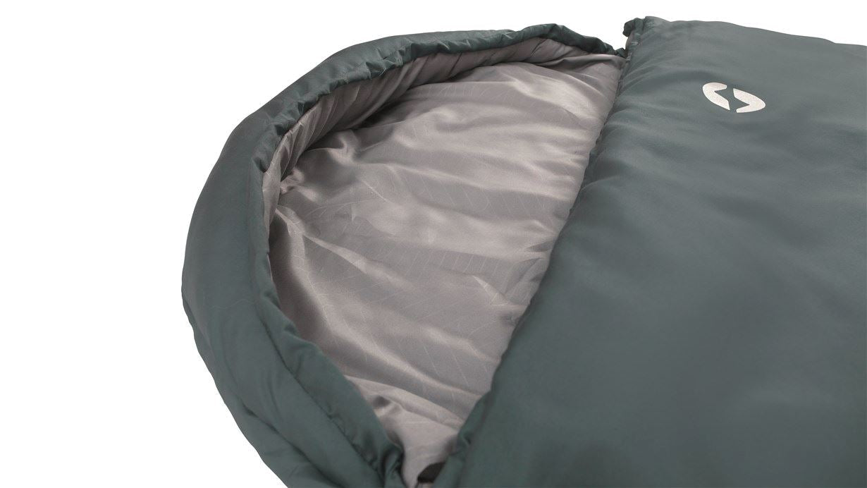 Outwell Campion Lux Sleeping Bag Single - Teal feature image of hood