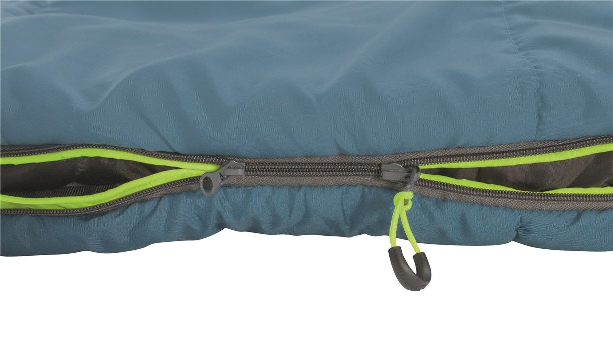 Outwell Campion Single Sleeping Bag - Ocean Blue feature image of zip