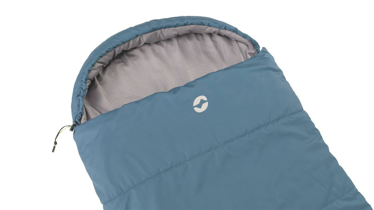 Outwell Campion Single Sleeping Bag - Ocean Blue feature image of hood