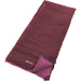 Outwell Champ Kids Sleeping Bag - Deep Red - zip opening on right hand side