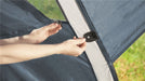 Outwell Cloud 3 - 3 Berth Dome Tent close up image of toggle curtain
