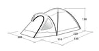 Outwell Cloud 3 - 3 Berth Dome Tent layout image