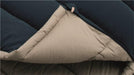 Outwell Constellation Lux Double Sleeping Bag - Showing inside and outside