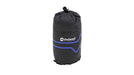 Outwell Contour Camping Pillow Deep Blue feature image of pillow in compression sack 