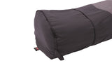 Outwell Convertible Junior Sleeping Bag - Purple - Feature photo adjustable length unzipped
