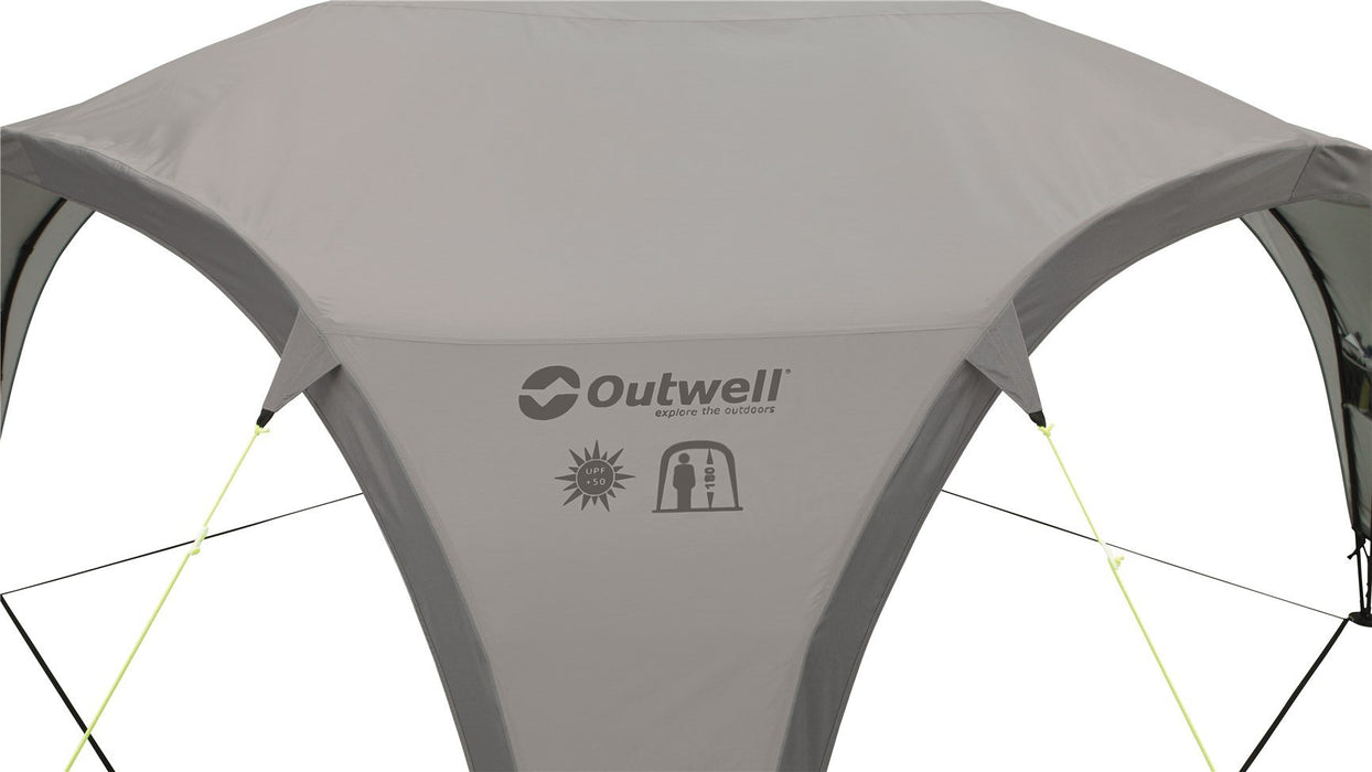 Outwell Event Lounge Day Shelter - Large - close up of logo on outside side wall