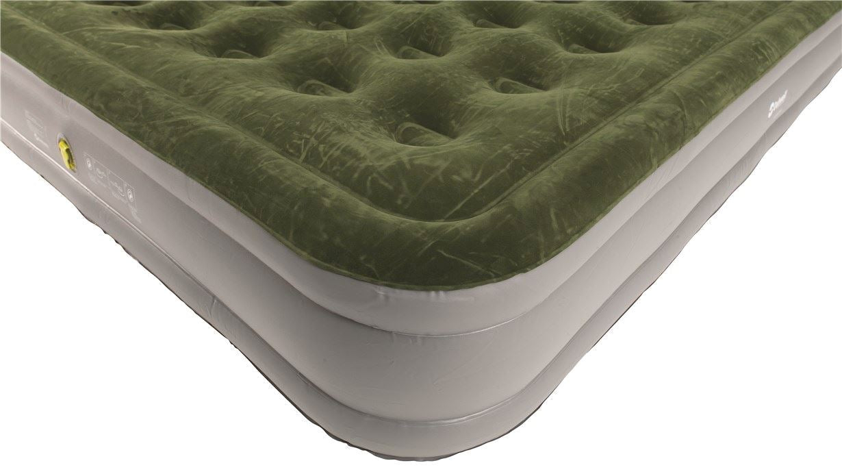 Outwell Flock Excellent King Size Airbed - Dark Leaf & Grey feature image of corner of airbed