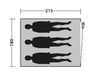 Outwell Free-Standing Bedroom Inner Tent - 3 berth inner - Feature image of layout showing 3 man tent
