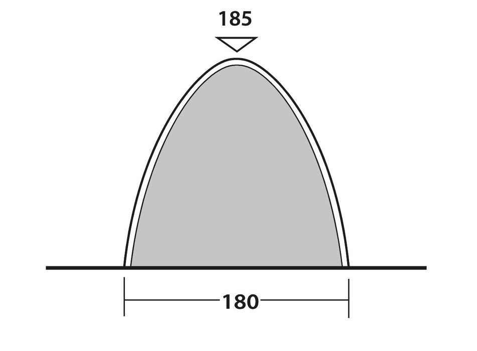 Outwell Free-Standing Bedroom Inner Tent - 3 berth inner - feature image of height 