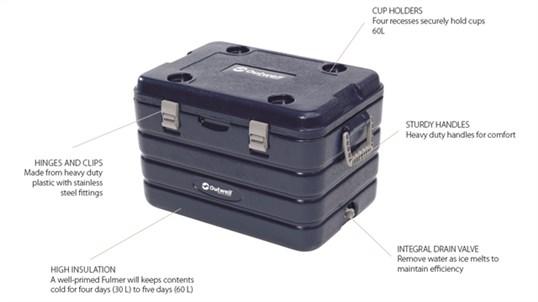 Outwell Fulmar 60 Litre Non Electric Coolbox feature highlights