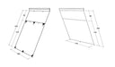 Outwell Fallcrest Side Panel Set - Side panel dimensions