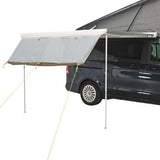 Outwell Hillcrest Tarp for Campervans showing half rolled out on a wind out awning