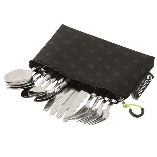 Outwell Turon Pouch Cutlery Set - main product image, showing full set of cutlery inside carry bag