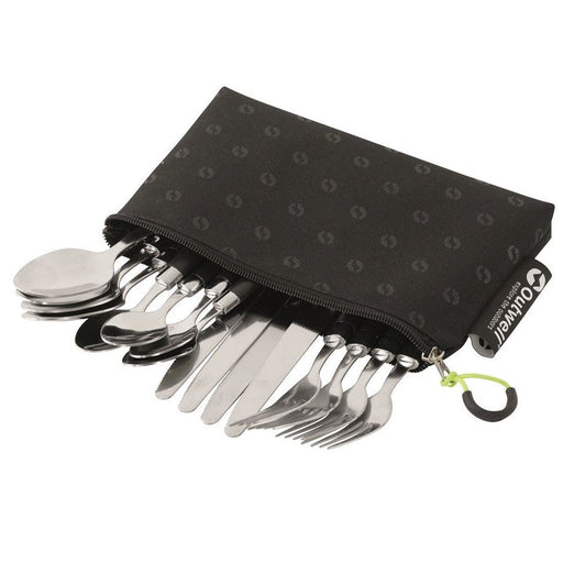 Outwell Pouch Cutlery Set shown with included carry bag