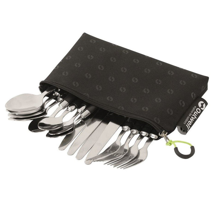 Outwell Turon Pouch Cutlery Set - main product image, showing full set of cutlery inside carry bag