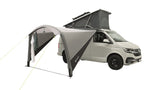 Outwell Touring Canopy Air - Inflatable Campervan Canopy attached to campervan and accessories