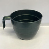 Plastic Mug Cups with Handle - Stackable - Dark Green