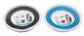 Quest Collapsible-wares 10L Round Bucket  - both blue and grey buckets collapsed