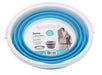 Quest Collapsible-wares 10L Round Bucket  - Bucket collapsed - blue