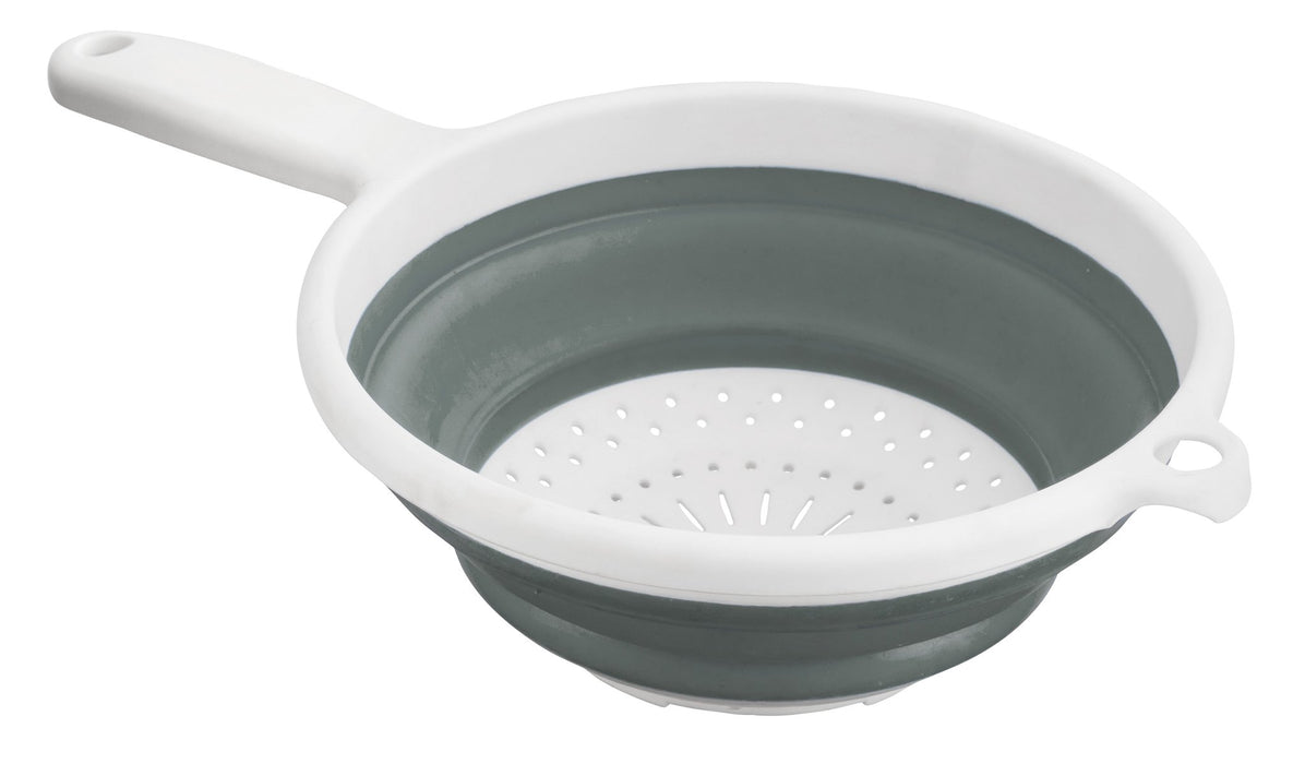 Quest Collapsible-wares strainer - white and grey strainer
