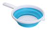Quest Collapsible-wares strainer - white and blue strainer