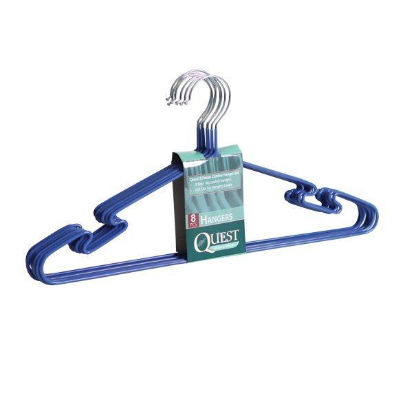 Quest Non-Slip Clothes Hangers - 8 Piece Set