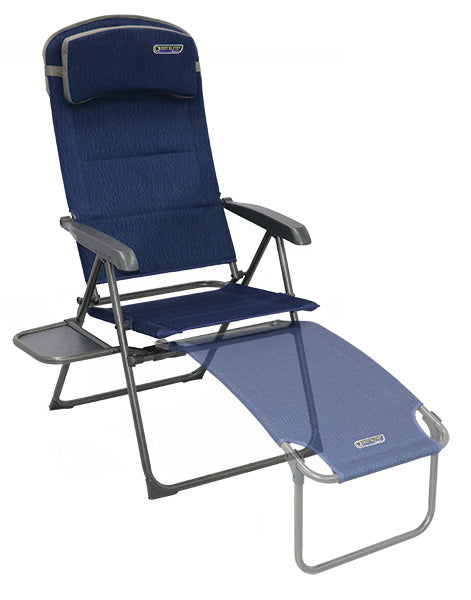 Quest Ragley Pro Recline Folding Caravan Chair & Side Table with optional headrest