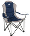 Royal President Padded Camping Chair - Blue / Silver