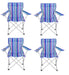 Yello Folding Camping Chair - Stripe Set of Four