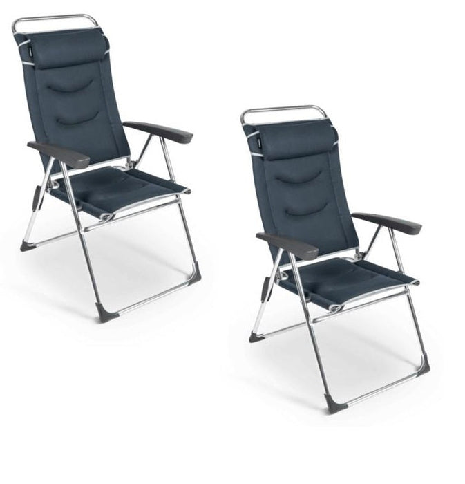 Dometic Lusso Milano Mesh Chair - Ocean Blue set of two