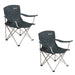 Outwell Catamarca Folding Arm Chair - Night Blue set of two