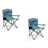 Vango Malibu Folding Camping Chair - Mineral Green - image of 2 chairs