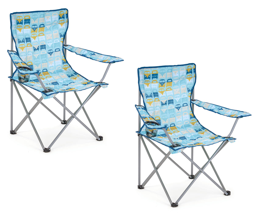 Volkswagen / VW Folding Camping Chair - Set of Two