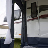 Sunncamp Rear Pad Poles - Adjustable Rear Upright poles shown in use inside an example awning