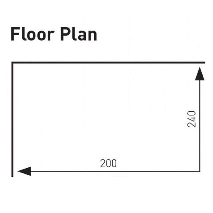 Sunncamp Swift 200 Caravan Sun Canopy floor plan