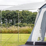 Sunncamp Swift Side Sun Canopy (2020) pitched to the left hand side of awning, suitable for pole or inflatable awnings