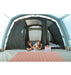 Vango Lismore 600XL 6 Berth Tunnel Tent & Groundsheet Package lifestyle image of internal  living space and inner tents