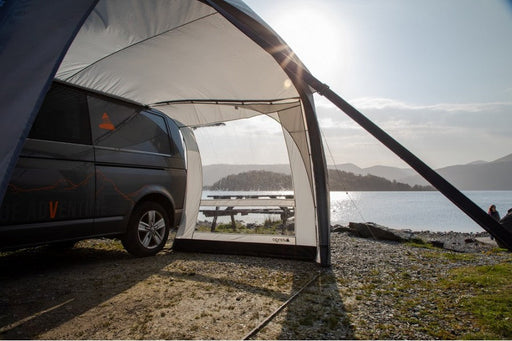 Vango Airbeam Sky Canopy Side Walls - Shown attached to canopy