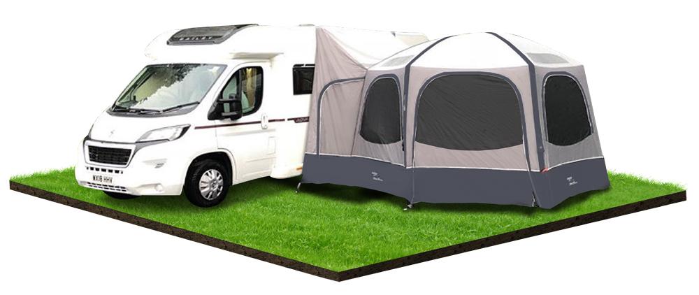 Vango Airhub Hexaway II Drive Away Awning - Tall - Lifestyle image attached 