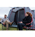 Vango Faros II Air Inflatable Driveaway Awning Smoke - Low lifestyle image close up of front canopy